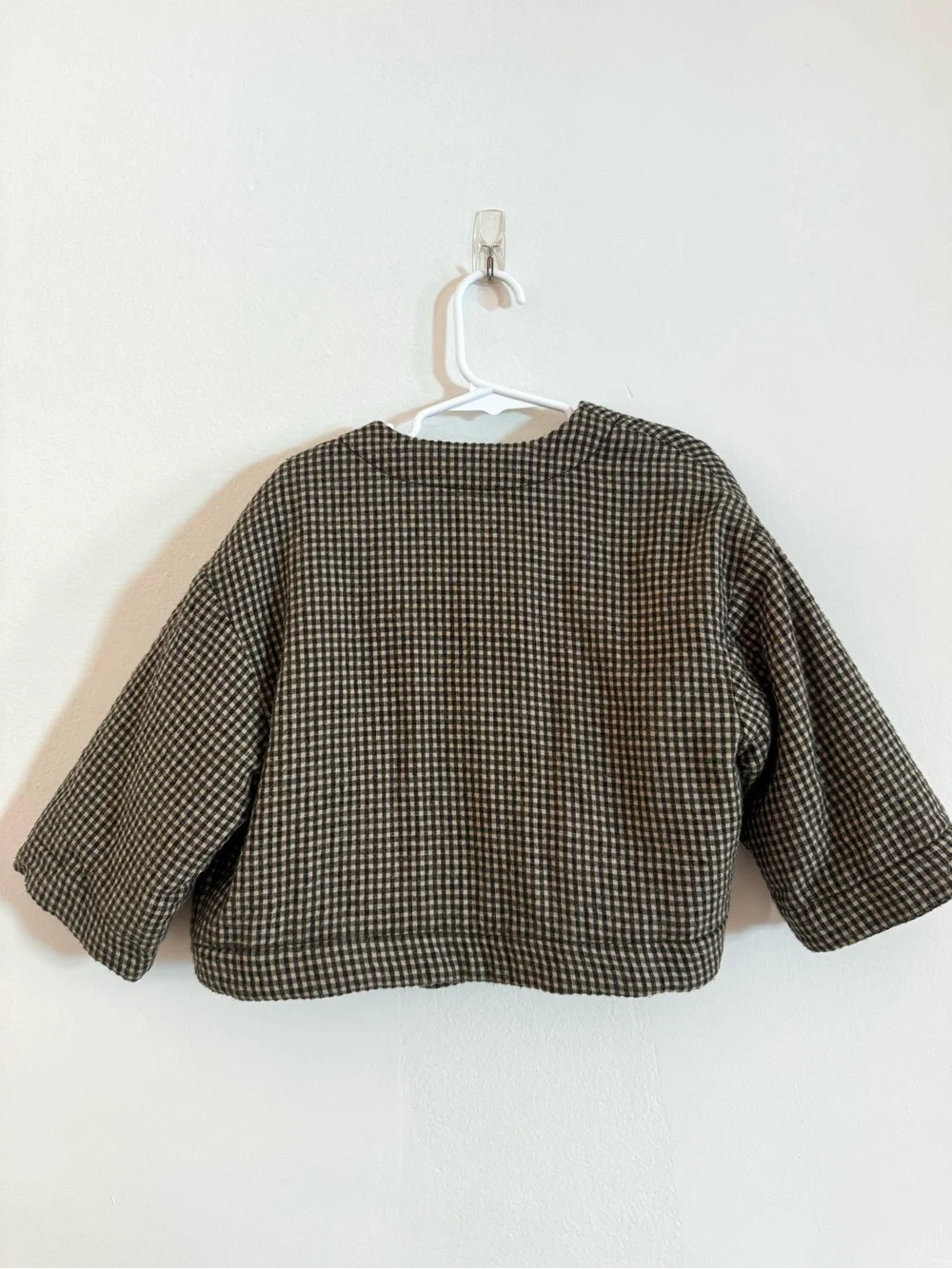 Zara Timelesz Gingham Kimono Jacket